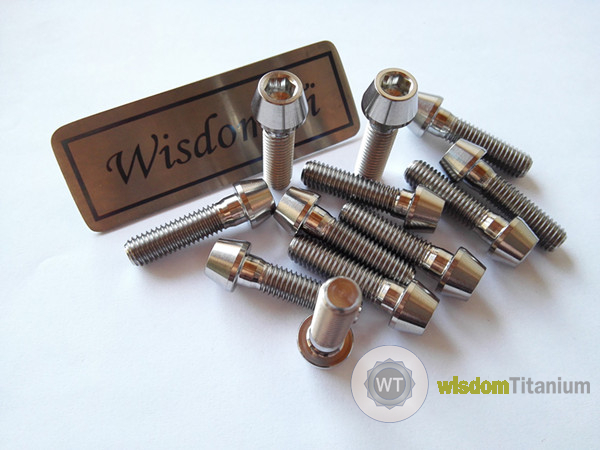 Titanium Taper Head Bolt M8 Motorcycle Bolt
