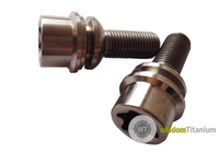 Porsche titanium Wheel Lug Bolt T80 Head