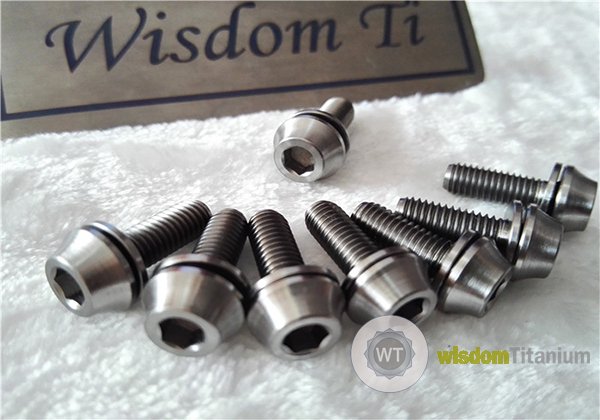 Titanium Bottle Cage Screw Bolts