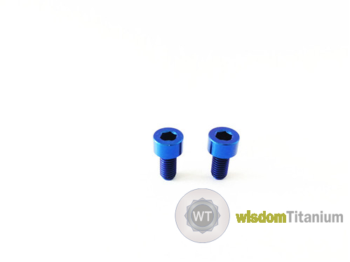 6mm Titanium Bolt DIN 912 Blue